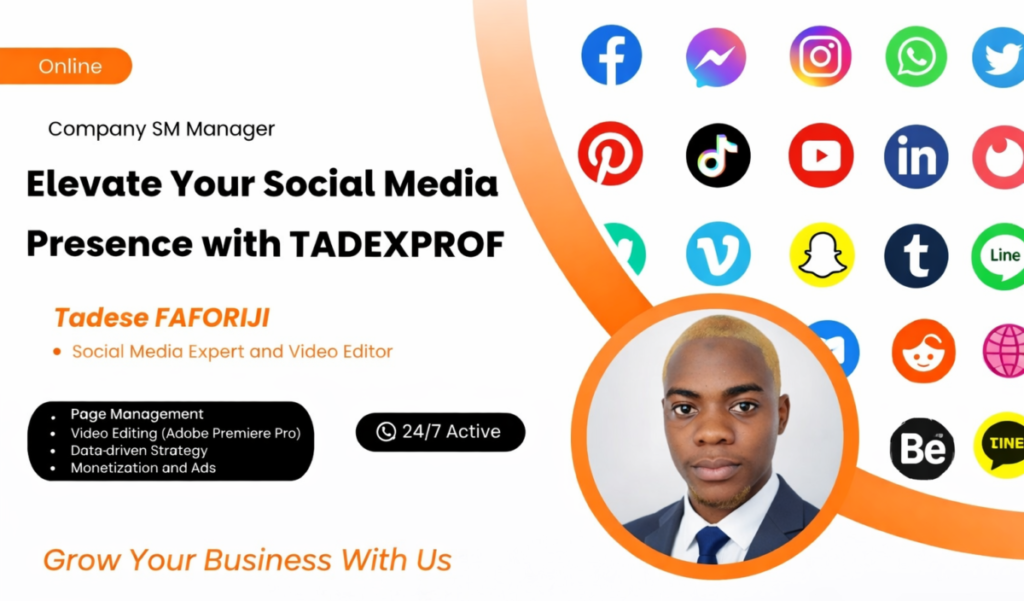 Tadese Faforiji social media