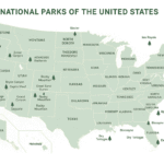 National Park map by state