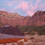Camping at zion national park