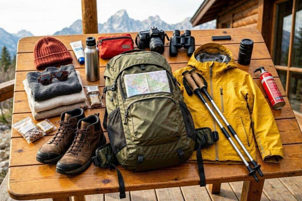 Grand Teton National Park packing list